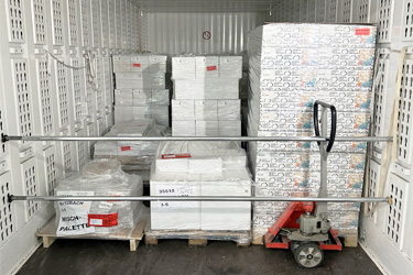 Mobiler Lagerraum für Produkte